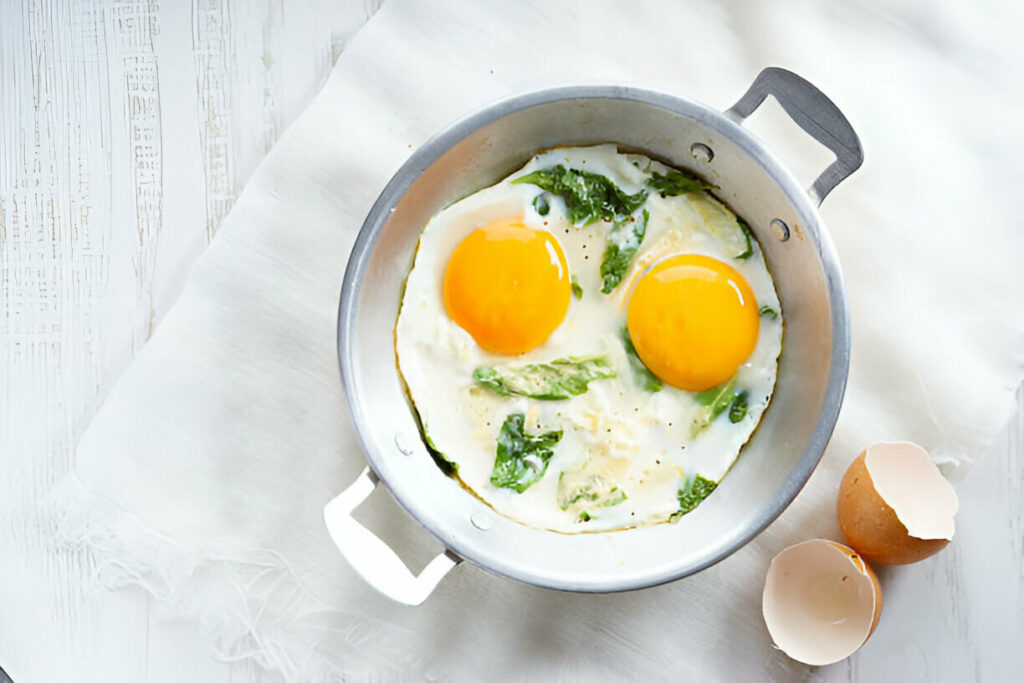 Spinach Baked Eggs Recipe