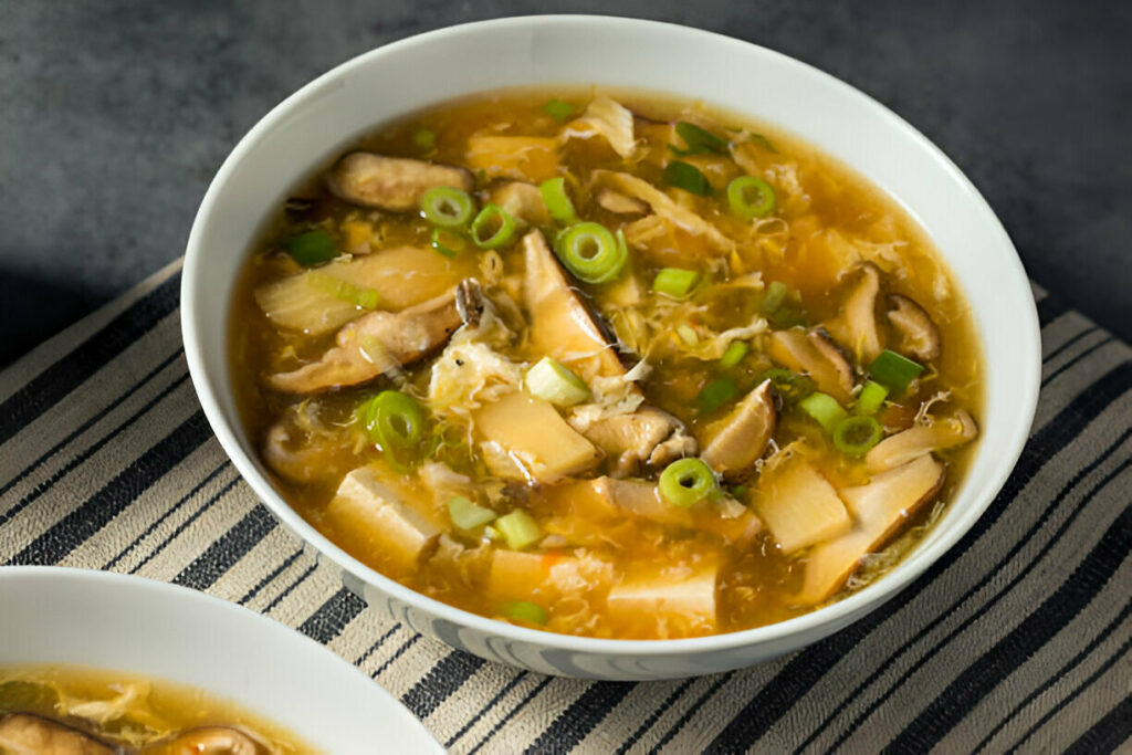 Hot and Sour Soup with Tofu and Mushrooms Recipe