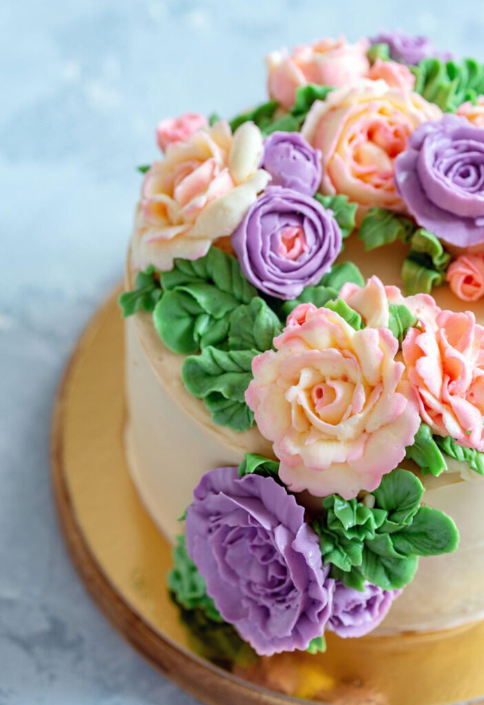 Buttercream Flower Cake Recipe