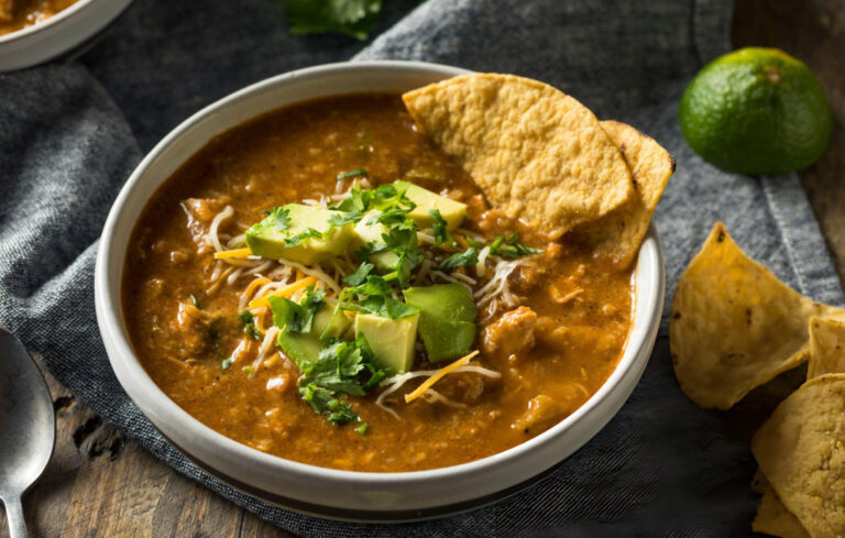 Crockpot Chicken Enchilada Soup Tortilla Recipe