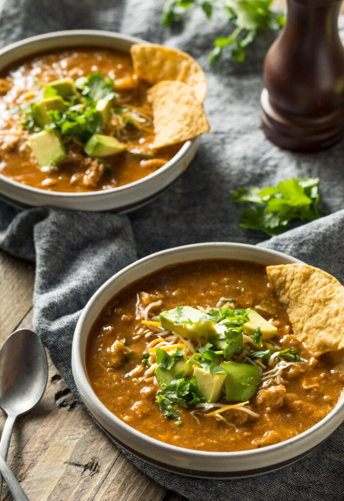 Crockpot Spicy Chicken Tortilla Soup Recipe